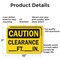 Signmission Clearance _Ft._In., 10 in W x Rectangle, Aluminum OS-2PACK-CS-A-710-L-19126 - alternate 4